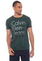 Ficha técnica e caractérísticas do produto Camiseta Calvin Klein Jeans 1978 Verde