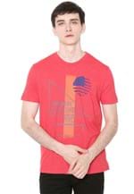 Ficha técnica e caractérísticas do produto Camiseta Calvin Klein Jeans Degrade Vermelha