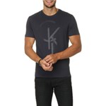 Ficha técnica e caractérísticas do produto Camiseta Calvin Klein Jeans Estampa Frontal