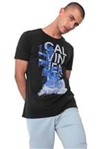 Ficha técnica e caractérísticas do produto Camiseta Calvin Klein Jeans Industry Preta