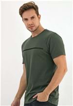 Ficha técnica e caractérísticas do produto Camiseta Calvin Klein Jeans Listras Verde