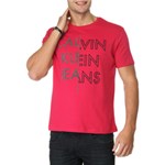 Ficha técnica e caractérísticas do produto Camiseta Calvin Klein Jeans Logo Relevo