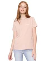 Ficha técnica e caractérísticas do produto Camiseta Calvin Klein Jeans Logo Rosa