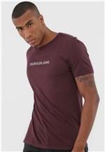 Ficha técnica e caractérísticas do produto Camiseta Calvin Klein Jeans Logo Roxa
