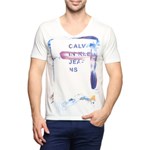 Ficha técnica e caractérísticas do produto Camiseta Calvin Klein Jeans M/C Pinceladas