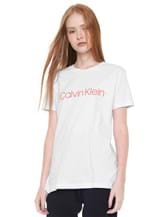 Ficha técnica e caractérísticas do produto Camiseta Calvin Klein Logo Branca