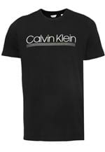 Ficha técnica e caractérísticas do produto Camiseta Calvin Klein Logo Preta - Preto - Masculino - AlgodÃ£o - Dafiti