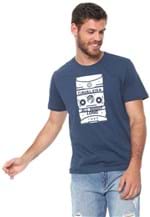 Ficha técnica e caractérísticas do produto Camiseta Cavalera Disco Azul-marinho