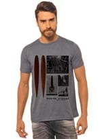 Ficha técnica e caractérísticas do produto Camiseta Chumbo Estampada Masculina Joss - Boards Vintage