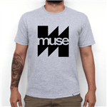 Ficha técnica e caractérísticas do produto Camiseta Cinza Mescla Banda de Rock N' Roll Muse (P)