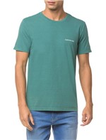 Ficha técnica e caractérísticas do produto Camiseta Ckj Mc Logo Peito - Verde - M