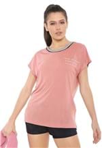 Ficha técnica e caractérísticas do produto Camiseta Colcci Fitness Lettering Rosa