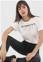 Ficha técnica e caractérísticas do produto Camiseta Colcci Lettering Off-White - Off White - Feminino - AlgodÃ£o - Dafiti