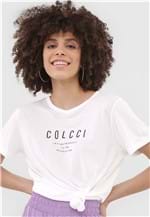 Ficha técnica e caractérísticas do produto Camiseta Colcci Loving Yourself Off-White