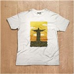 Ficha técnica e caractérísticas do produto Camiseta Cristo Redentor de Feijões - Branco - G