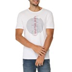 Ficha técnica e caractérísticas do produto Camiseta de Algodão Calvin Klein Jeans Estampa e Relevo