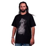 Ficha técnica e caractérísticas do produto Camiseta de Algodão Masculina Cogumelo - G - PRETO