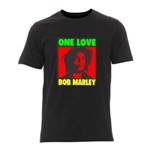 Ficha técnica e caractérísticas do produto Camiseta de Bob Marley Masculina - G - Preta