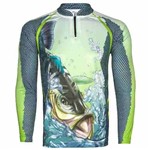 Ficha técnica e caractérísticas do produto Camiseta de Pesca King Proteção Solar Uv KFF22 - Tucunaré