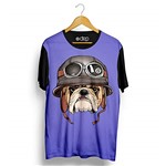 Ficha técnica e caractérísticas do produto Camiseta Dep Bulldog de Capacete Roxa (PP)
