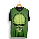 Ficha técnica e caractérísticas do produto Camiseta Dep Caveira Alien Verde (P)