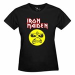 Ficha técnica e caractérísticas do produto Camiseta do “Iron Maiden” - Feminina - EGG / Preta