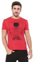 Ficha técnica e caractérísticas do produto Camiseta Ellus 2ND Floor Estampada Vermelha