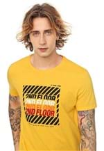 Ficha técnica e caractérísticas do produto Camiseta Ellus 2ND Floor Lettering Amarela