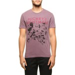 Camiseta Cotton Vintage Mickey - ROSA