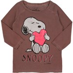 Ficha técnica e caractérísticas do produto Camiseta Ellus Vintage Snoopy Coração