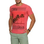 Ficha técnica e caractérísticas do produto Camiseta em Malha Flamê Cobra D'agua Paraiso Tropical