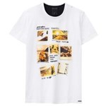 Ficha técnica e caractérísticas do produto Camiseta Enfim Masculina Slim Estampada - BRANCO - XG