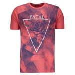 Ficha técnica e caractérísticas do produto Camiseta Fatal Estampada Coral Masculina