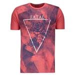 Ficha técnica e caractérísticas do produto Camiseta Fatal Estampada Coral Mescla