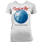 Ficha técnica e caractérísticas do produto Camiseta Feminina Clássica Rock In Rio Dimona Branca