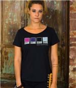 Ficha técnica e caractérísticas do produto Camiseta Feminina Cores do Rock