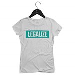 Ficha técnica e caractérísticas do produto Camiseta Feminina Legalize | Branca - P