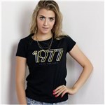 Ficha técnica e caractérísticas do produto Camiseta Feminina Luan Santana 1977 - PRETO - G