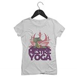 Ficha técnica e caractérísticas do produto Camiseta Feminina Mestre Yoga | Branca - P