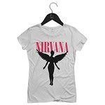 Ficha técnica e caractérísticas do produto Camiseta Feminina Nirvana | Branca - P