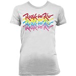 Ficha técnica e caractérísticas do produto Camiseta Feminina Rock In Rio Cores Dimona Branca