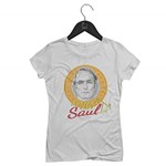 Ficha técnica e caractérísticas do produto Camiseta Feminina Saul Goodman | Branca - P