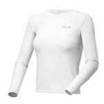 Ficha técnica e caractérísticas do produto Camiseta Feminina Solo Ion UV Manga Longa Branca Tamanho G com 1 Unidade