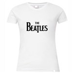 Ficha técnica e caractérísticas do produto Camiseta Feminina: The Beatlescores Opcionais - P- Branca
