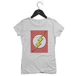 Ficha técnica e caractérísticas do produto Camiseta Feminina The Flash | Branca - P