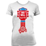 Ficha técnica e caractérísticas do produto Camiseta Feminina We Will Rock In Rio Vermelha/Branca - Dimona