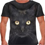 Ficha técnica e caractérísticas do produto Camiseta Gato Bombaim Masculina PV - M - Preto
