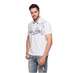 Ficha técnica e caractérísticas do produto Camiseta Gola Polo Masculina - 537 - Branco - M