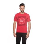Ficha técnica e caractérísticas do produto Camiseta Gola Redonda Masculina - 553 - Vermelho - G