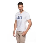 Ficha técnica e caractérísticas do produto Camiseta Gola V Masculina - 541 - Branco - GG